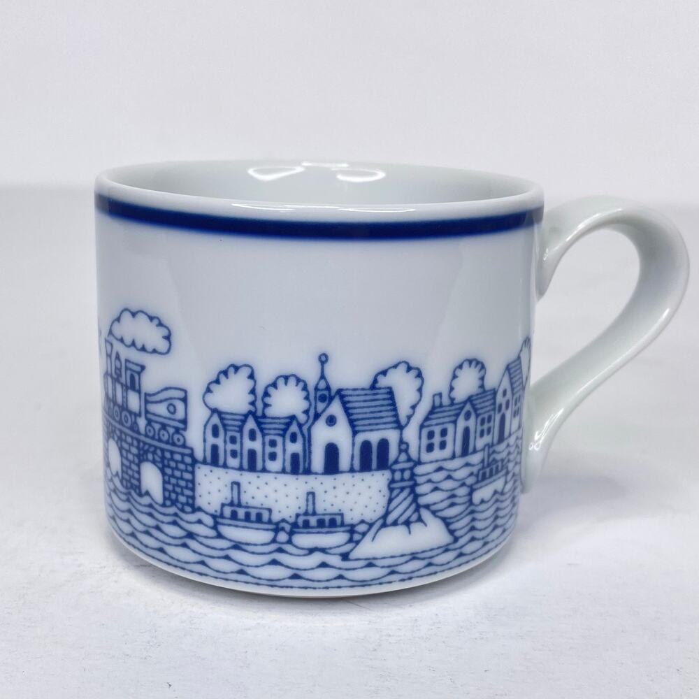 Dansk Bistro for Kids Christianshavn Mug 6 oz. Copenhagen Maritime Village Blue